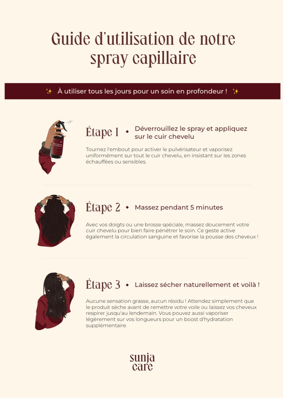 Spray Cuir Chevelu - Confort sous votre voile