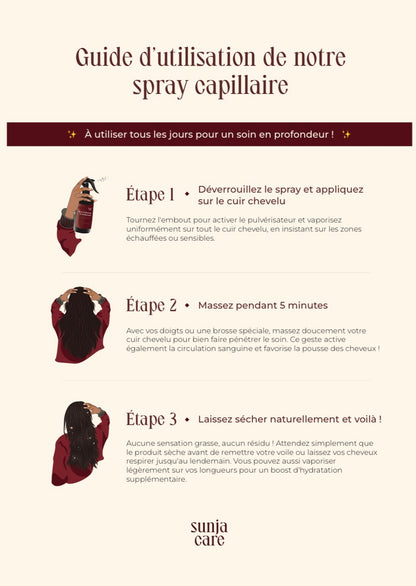 Spray Cuir Chevelu - Confort sous votre voile